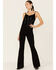 Image #4 - Saints & Hearts Women's Southwestern Velvet Cami Top, Black, hi-res