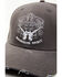 Image #2 - Moonshine Spirit Men's Gray Candy Skull Ball Cap, Grey, hi-res