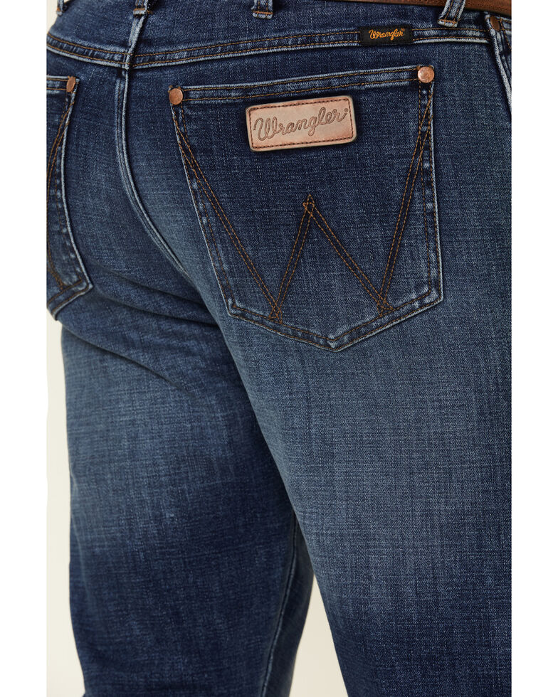 Wrangler Retro Premium Men's Pedernales Falls Stretch Slim Straight Jeans , Blue, hi-res