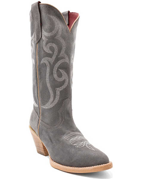 Ferrini Women's Quinn Western Boots - Pointed Toe , Grey, hi-res