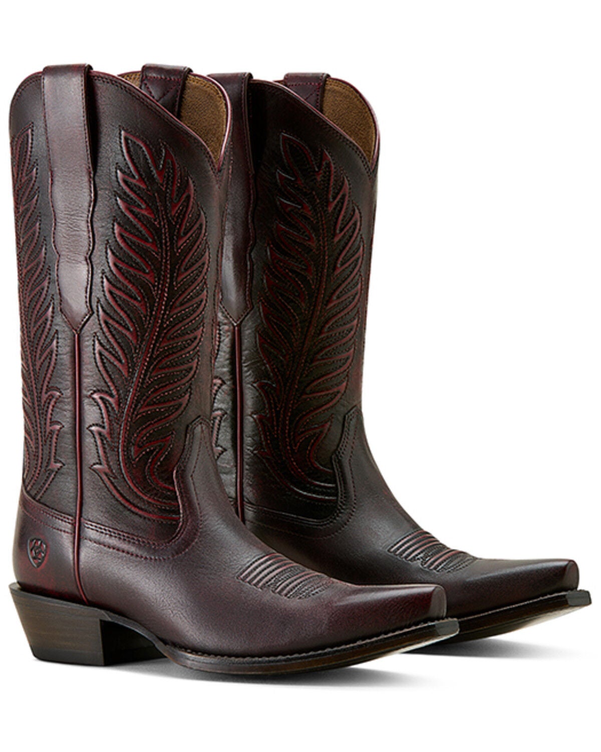 Image #2 - Ariat Women's Bowman Western Boots - Snip Toe, Black Cherry, hi-res