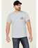 Image #1 - Brixton Men's Valley Cactus Short Sleeve Graphic T-Shirt, Light Blue, hi-res