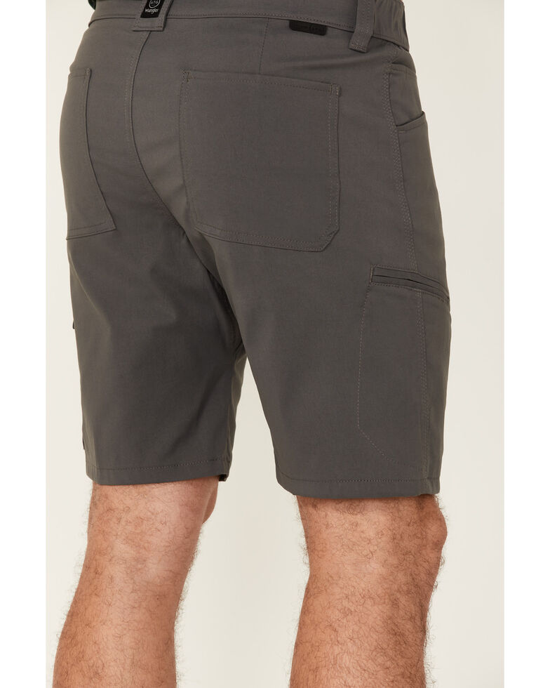 Wrangler ATG Men's All-Terrain Grey Asymmetric Cargo Shorts , Grey, hi-res