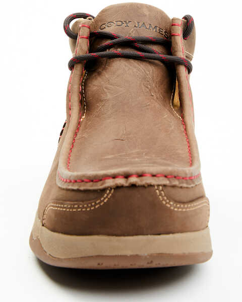 Image #4 - Cody James Men's Wallabee Moc Toe Work Shoes - Composite Toe, Brown, hi-res
