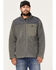 Image #1 - Brothers and Sons Men's Color Block Polar Fleece Jacket, Steel, hi-res