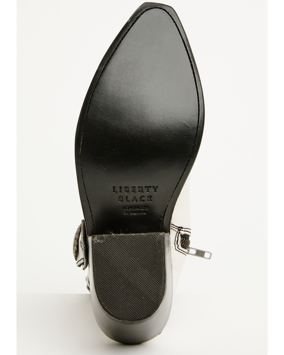 Image #7 - Liberty Black Women's Shirley Concho Western Booties - Snip Toe, White, hi-res