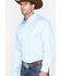 Image #4 - Cinch Men's Striped Print Shirt - Big & Tall, Light Blue, hi-res