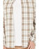 Image #3 - Brothers and Sons Men's Sallisaw Plaid Print Performance Long Sleeve Button Down Western Shirt, White, hi-res