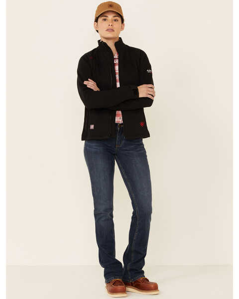 Image #3 - Ariat Women's FR Platform Jacket, Black, hi-res