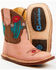 Image #2 - Roper Infant Girls' Cowbaby Cactus Western Boots - Square Toe, Tan, hi-res