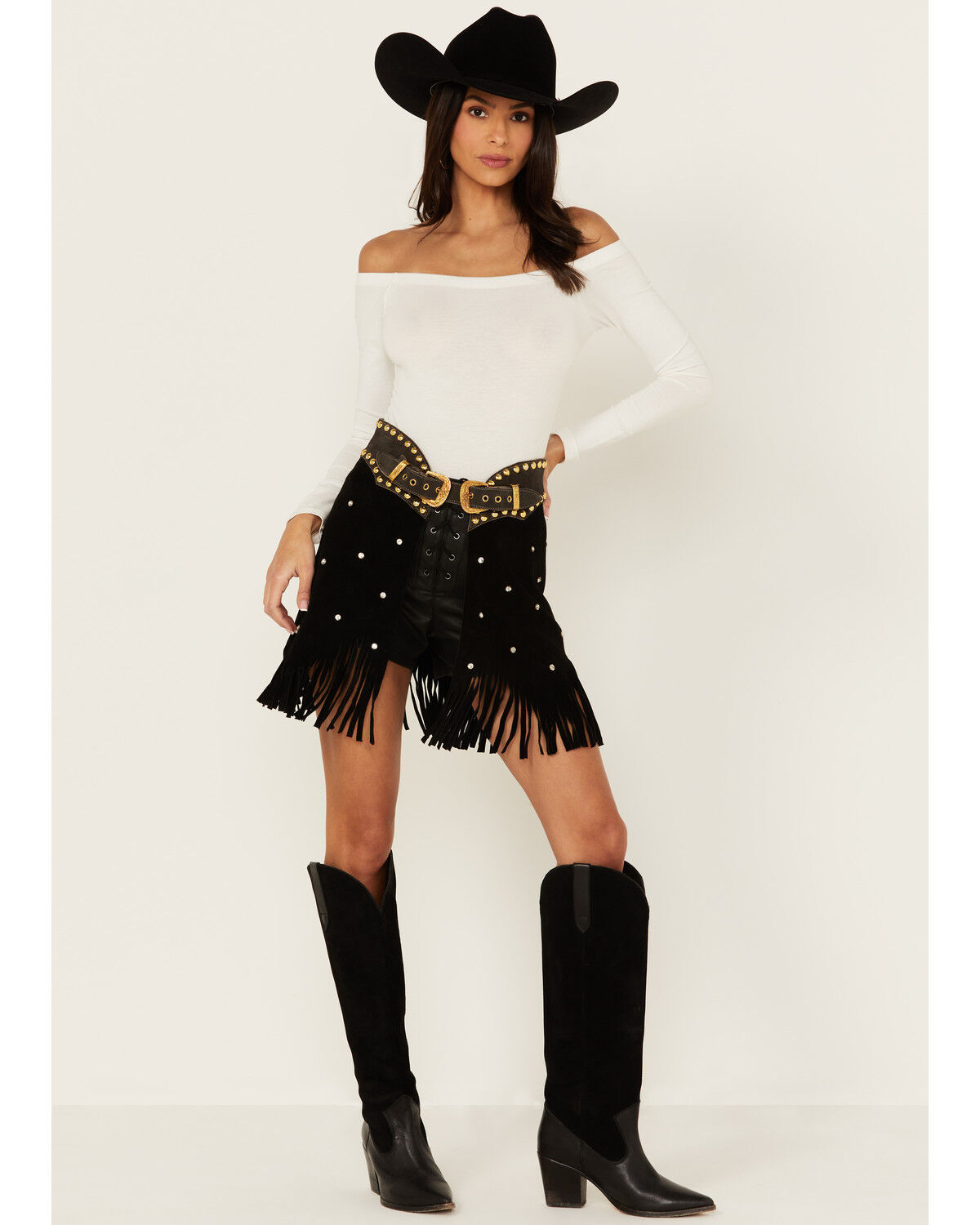 Image #1 - Understated Leather Women's Moon Mist Chaps Skirt , , hi-res