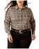 Image #1 - Ariat Women's Printed Team Kirby Long Sleeve Button-Down Western Shirt - Plus, Blush, hi-res