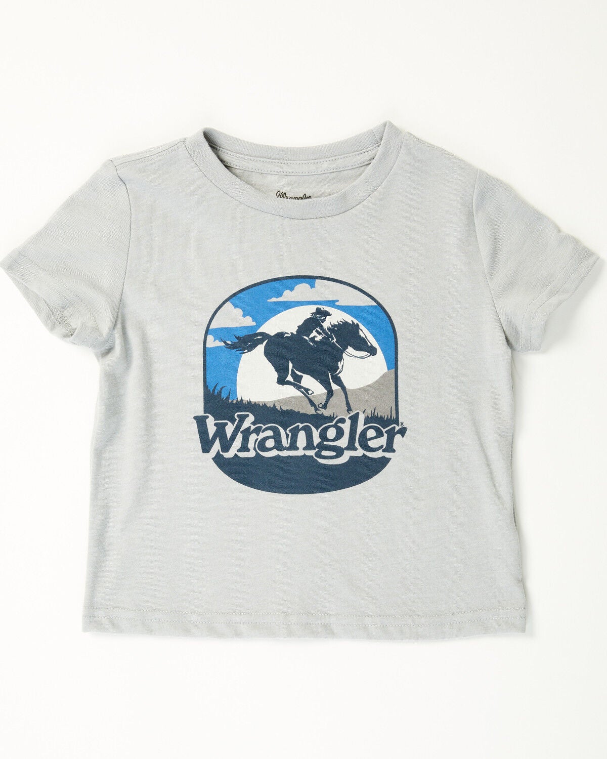 Image #1 - Wrangler Toddler Boys' Cowboy Short Sleeve Graphic T-Shirt, Oatmeal, hi-res