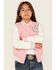 Image #1 - Urban Republic Girls' Varsity Jacket, Pink, hi-res