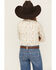 Image #4 - Ariat Girls' Sienna Conversation Print Team Long Sleeve Button-Down Stretch Western Shirt, White, hi-res