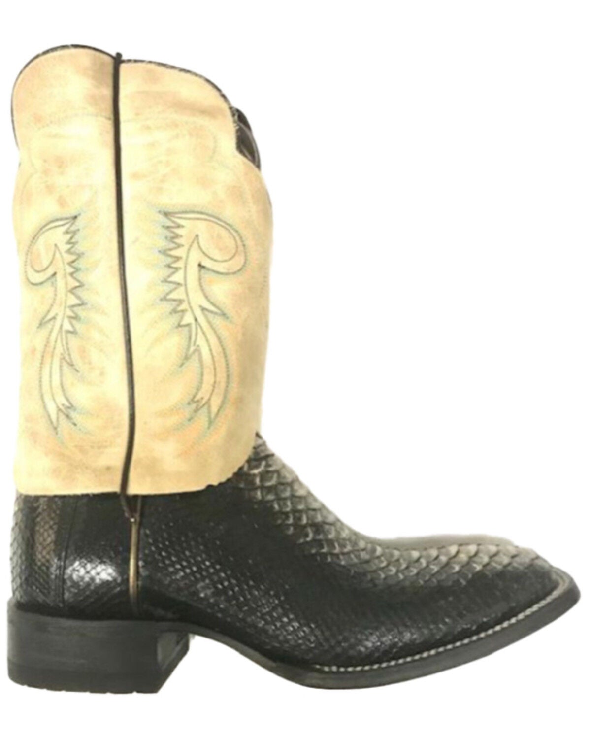 Cody James Men's Luster Exotic Python Western Boots - Broad Square Toe ...