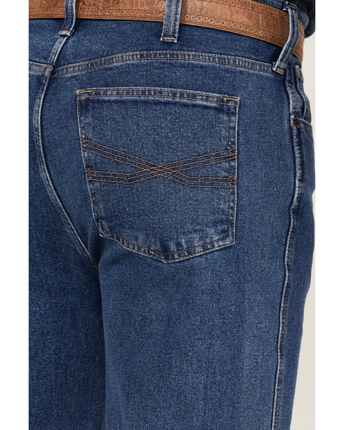 Image #4 - Blue Ranchwear Men's Buckaroo Medium Wash Stretch Regular Bootcut Jeans, Medium Wash, hi-res