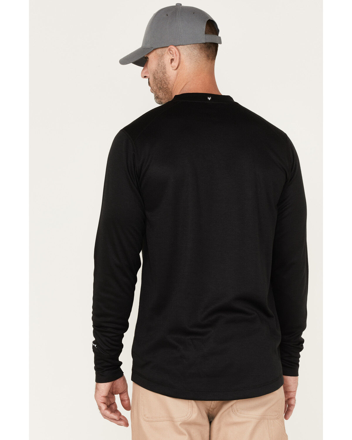 Image #4 - Hawx Men's Midweight Baselayer Crew Thermal Work Shirt, Black, hi-res