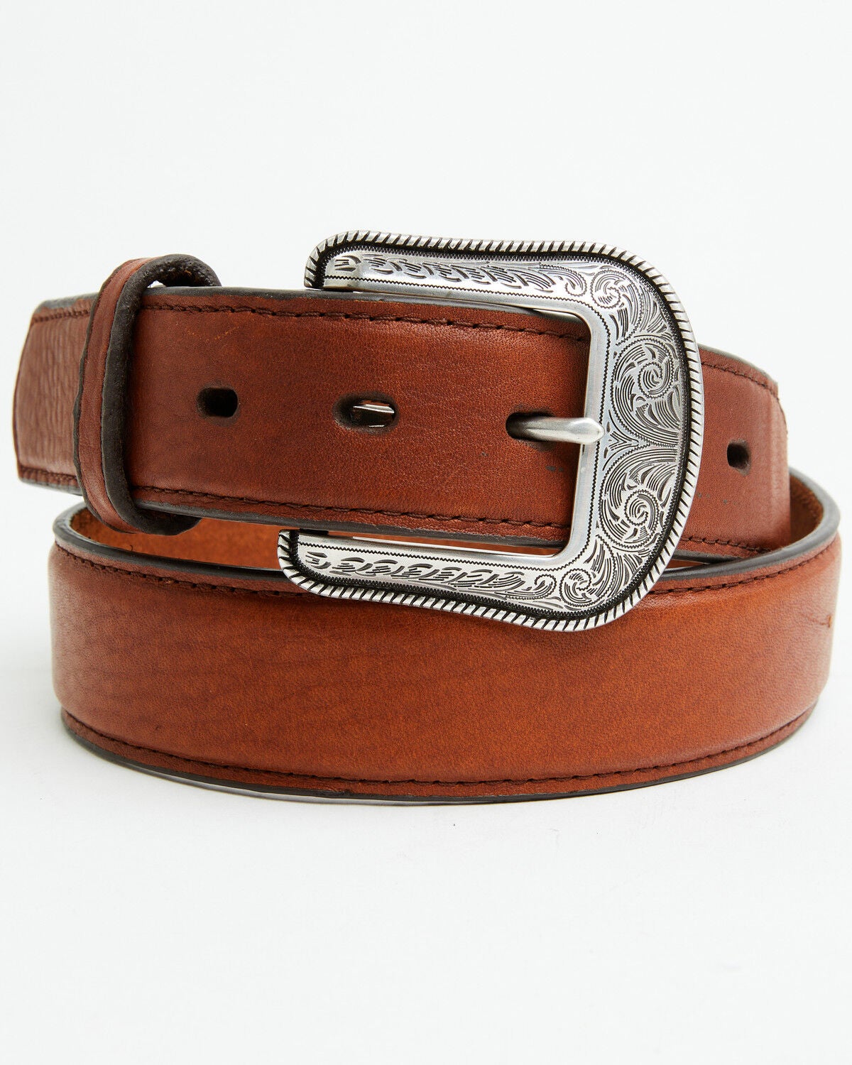 Image #1 - 3D Men's 1 1/2" Basic Western Belt, Brown, hi-res