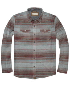 Dakota Grizzly Men's Brown Bowie Stripe Long Sleeve Button-Down Western Shirt , Brown, hi-res