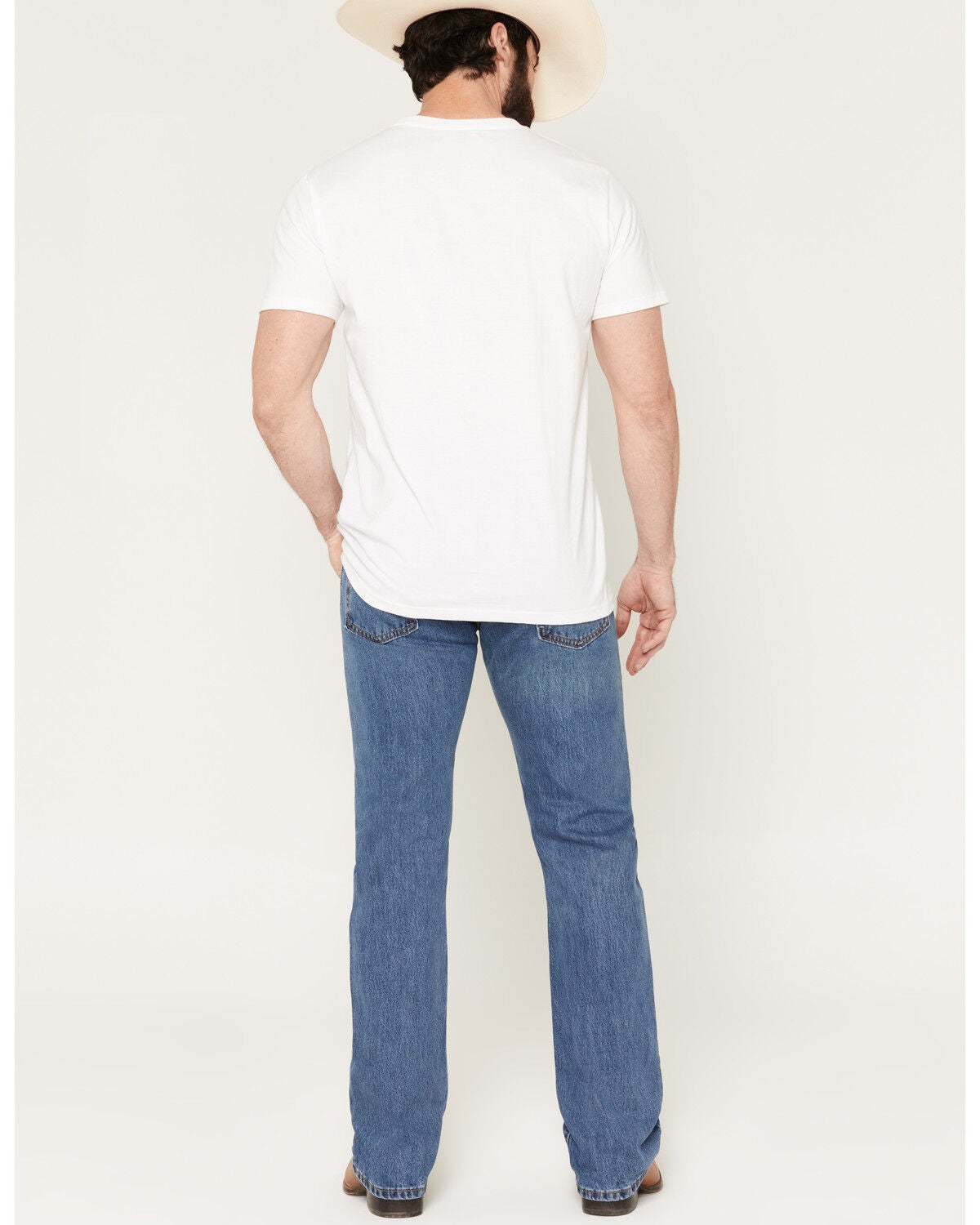 Image #3 - Levi's Men's 517&trade; Medium Wash Slim Bootcut Denim Jeans, Blue, hi-res