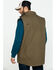 Image #2 - Hawx Men's Olive Canvas Sherpa Lined Work Vest, Olive, hi-res