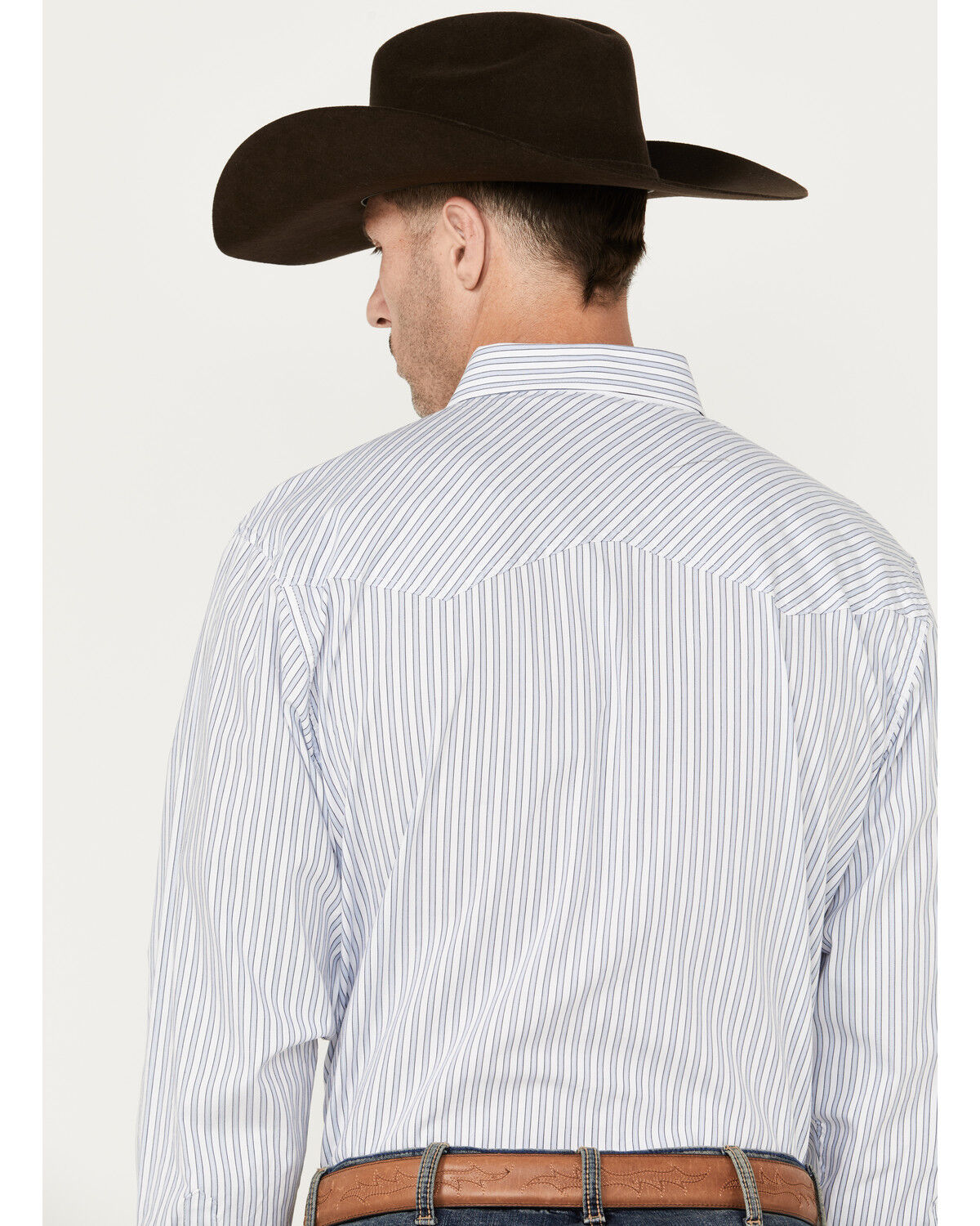 Image #4 - Resistol Men's Merritt Striped Print Long Sleeve Snap Western Shirt, , hi-res