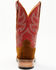 Image #5 - RANK 45&reg; Men's Archer Roughout Western Boots - Square Toe, Red, hi-res