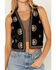 Image #3 - Shyanne Women's Velvet Beaded Vest, Black, hi-res