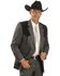 Image #1 - Circle S Men's Boise Western Suit Coat - Big and Tall, Hthr Charcoal, hi-res