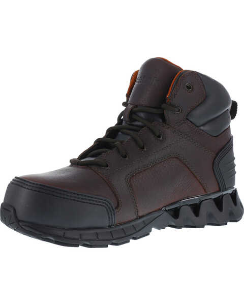 Image #2 - Reebok Men's Athletic 6" Work Shoes - Composite Toe, Brown, hi-res
