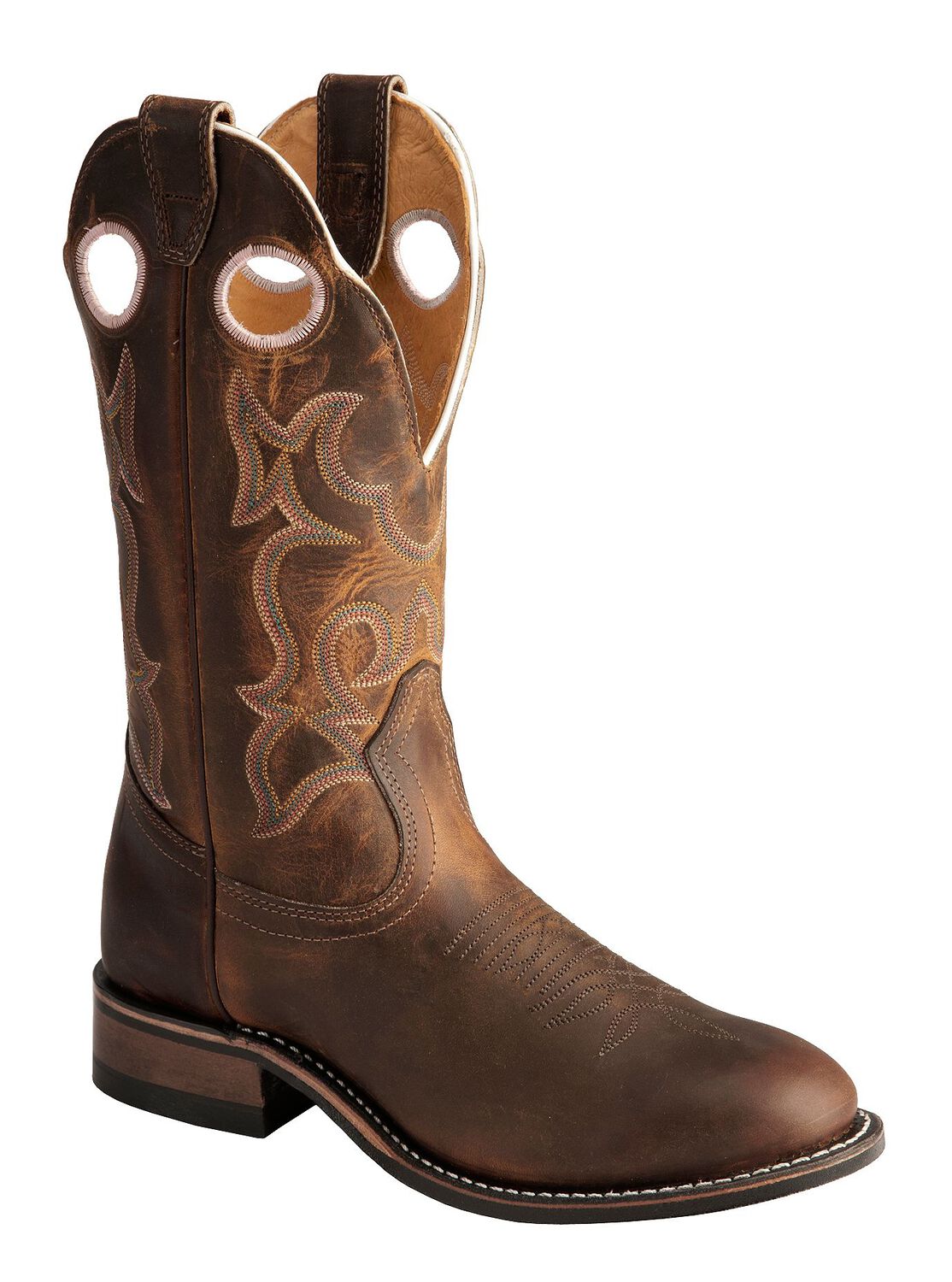 Image #1 - Boulet Tan Spice Rider Cowgirl Boots - Round Toe, Tan, hi-res