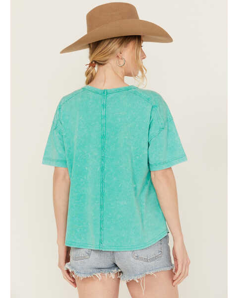 Image #4 - New In Women's Short Sleeve Pocket Tee, Green, hi-res