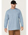 Image #1 - Hawx Men's Forge Long Sleeve Work T-Shirt, Light Blue, hi-res
