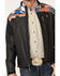 Image #3 - Hooey Men's Southwestern Print Zip-Front Softshell Jacket, Charcoal, hi-res
