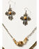 Image #3 - Shyanne Women's Champagne Chateau Cross Jewelry Set - 2 Piece, Multi, hi-res
