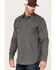 Cody James Men's FR Vented Long Sleeve Button Down Work Shirt , Grey, hi-res