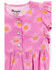 Image #2 - Wrangler Infant Girls' Sunburst Print Onesie, Pink, hi-res