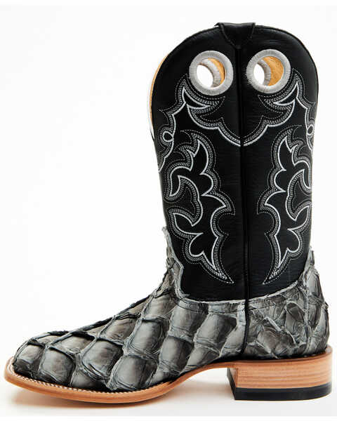 Image #3 - Cody James Men's Exotic Pirarucu Western Boots - Broad Square Toe , Black, hi-res