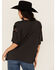 Image #4 - Originality Women's Cowboy Lace Short Sleeve Graphic Tee, Black, hi-res