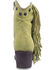 Image #4 - Circle G Women's Studded Suede Fringe Ankle Boots - Round Toe, Green, hi-res