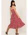 Image #4 - Band of the Free Women's Mirage Smocked Midi Dress, Fuscia, hi-res