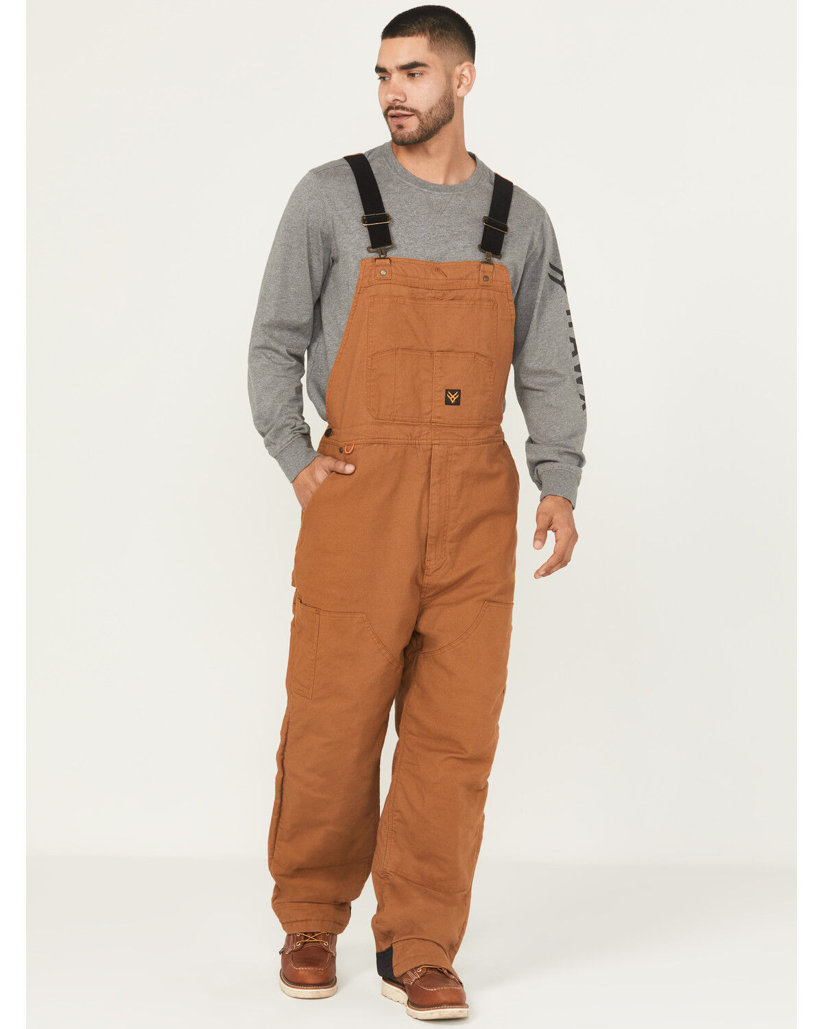 Image #1 - Hawx Men's Tillman Insulated Duck Canvas Overalls, Rust Copper, hi-res