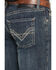 Image #4 - Rock & Roll Denim Men's Dark Wash Pistol Bootcut Reflex Stretch Denim Jeans, Dark Wash, hi-res