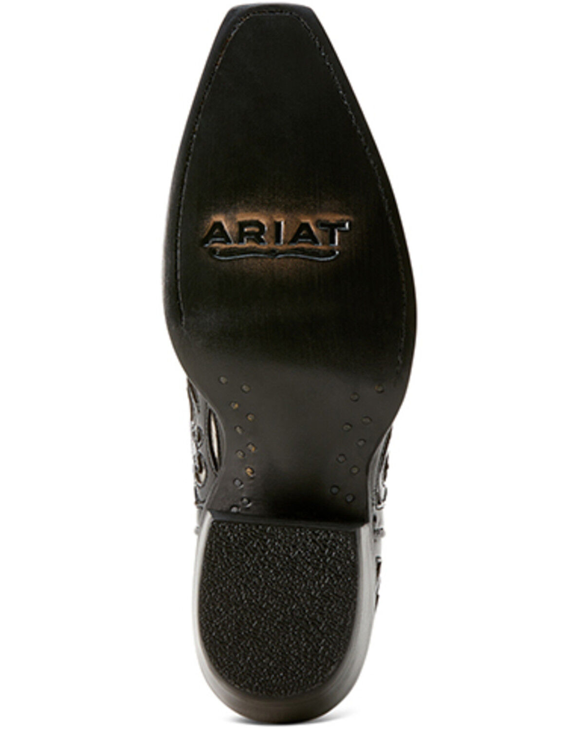 Image #5 - Ariat Women's Valentina Outlay Western Booties - Snip Toe, Black, hi-res