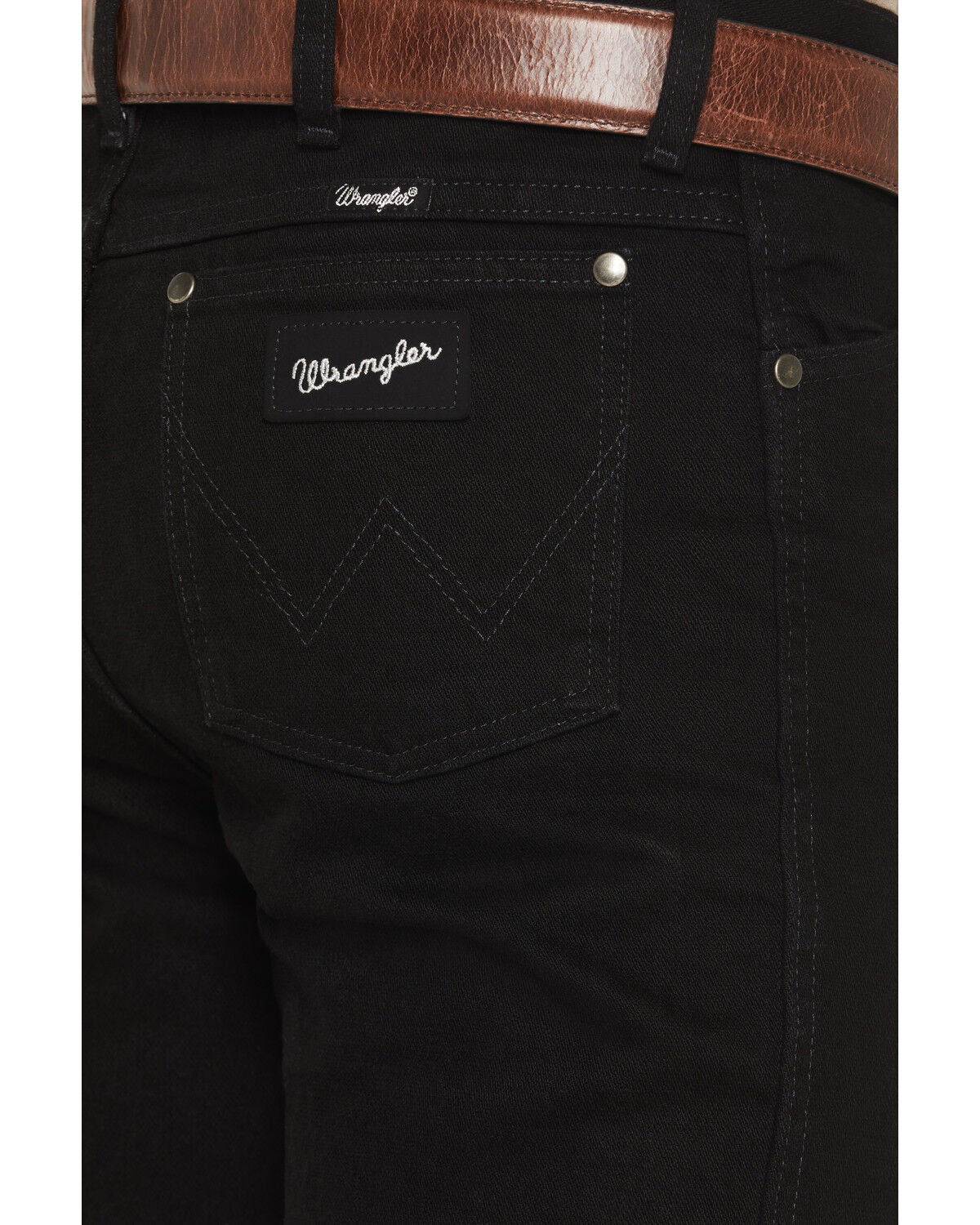 Image #4 - Wrangler Men's 933 Silver Edition Slim Fit Jeans, Black Denim, hi-res