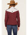 Image #4 - RANK 45® Women's Western Performance Puffer Jacket, Dark Red, hi-res