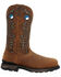 Image #2 - Rocky Men's Waterproof Pull On Work Boot - Carbon Toe, Brown, hi-res