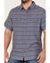 Image #3 - Brothers and Sons Men's Striped Short Sleeve Button Down Western Shirt, Indigo, hi-res