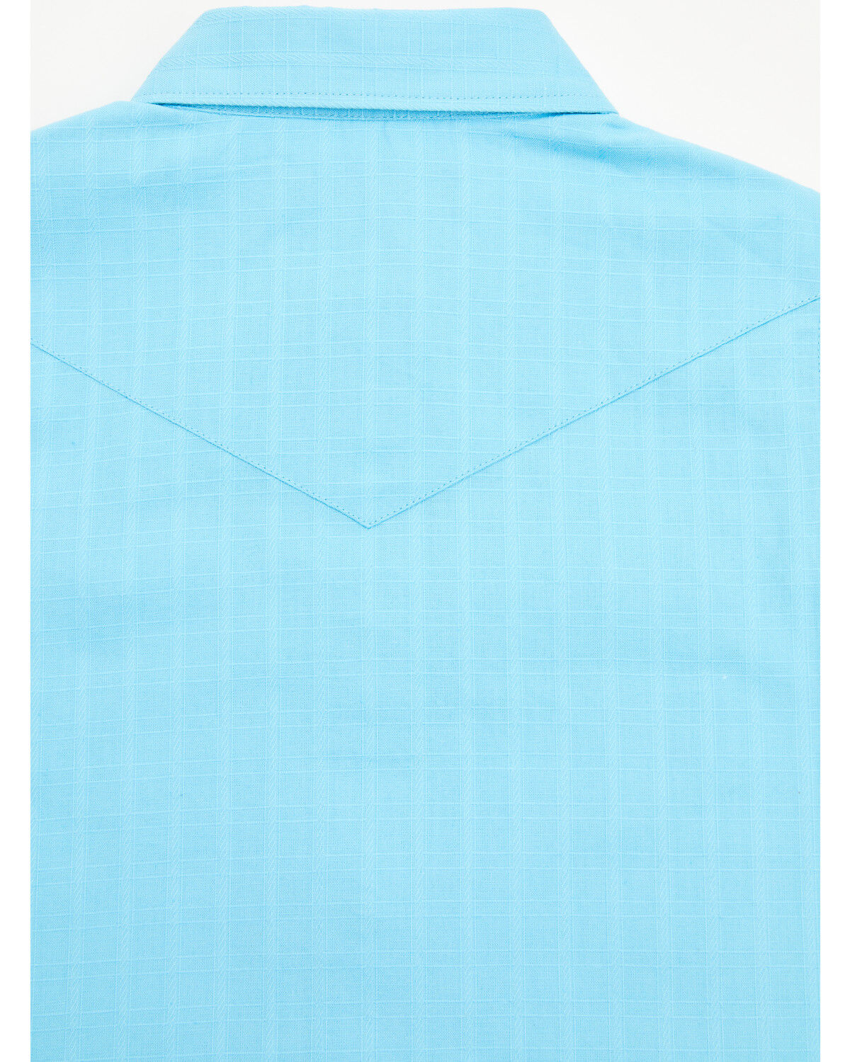 Image #4 - Shyanne Toddler Girls' Shadow Dobby Print Short Sleeve Snap Western Shirt, Light Blue, hi-res